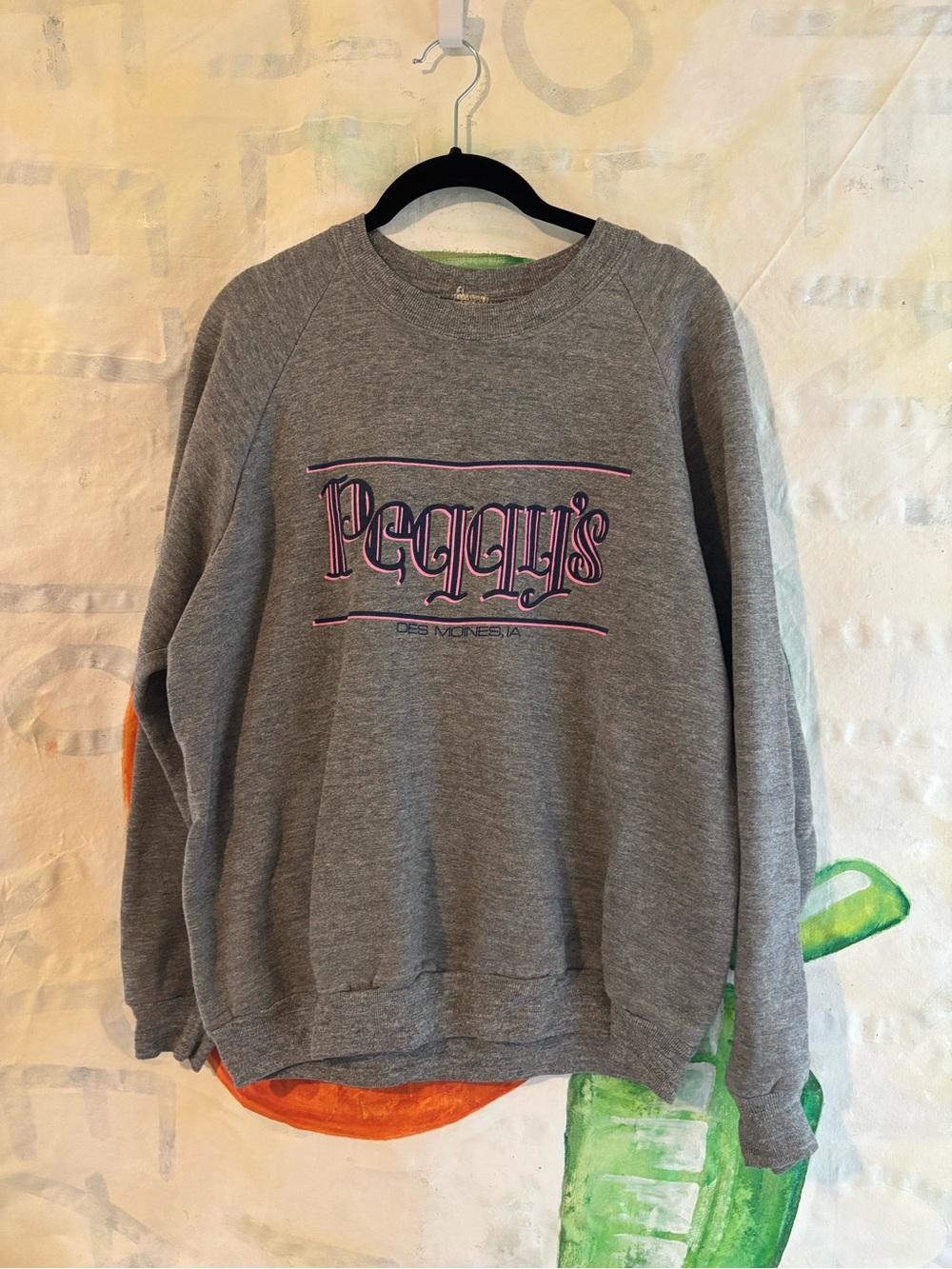 80s Drake University Relays Grey Crewneck Sweatshirt